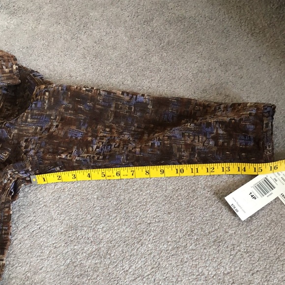 NWT TanJay Petites Brown and Purple Reversible Jacket - Picture 10 of 10